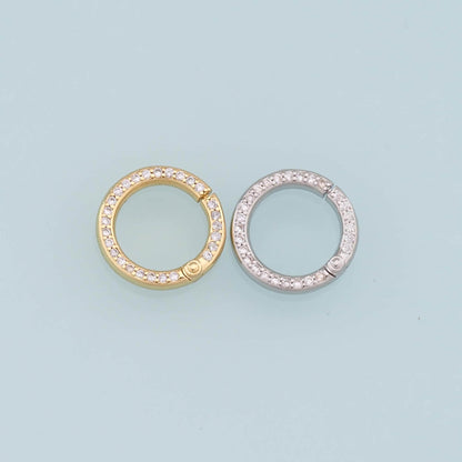 18K Gold Filled Round Clasp for Jewelry Making