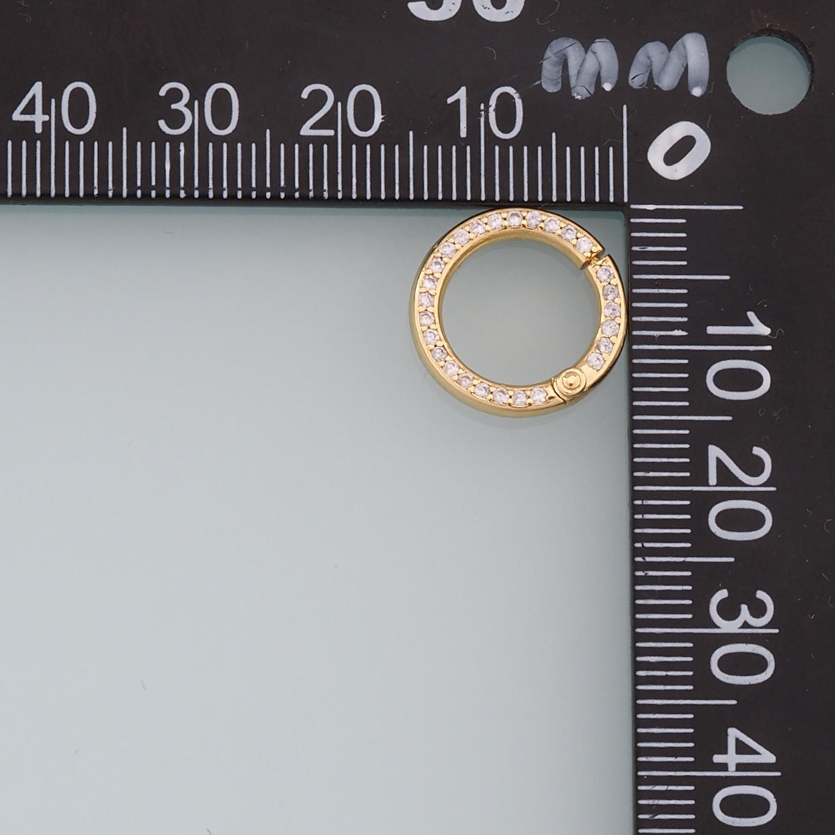 18K Gold Filled Round Clasp for Jewelry Making