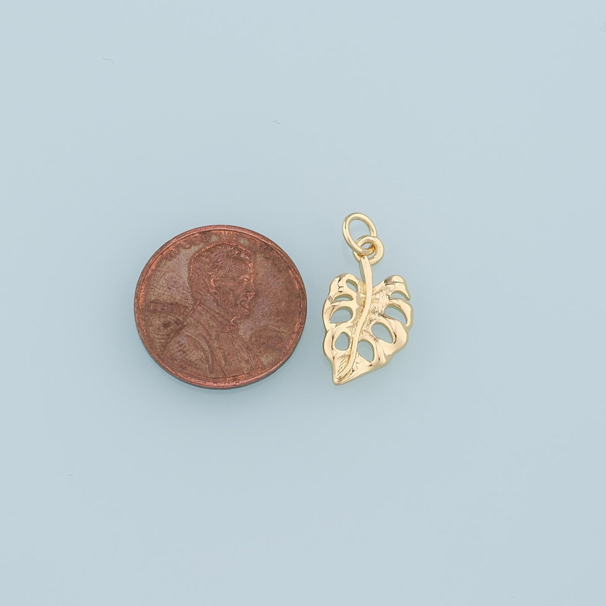 Gold Leaf Charms,18K Gold Filled Leaf Pendant,Silver Leaf Charm Bracelet Necklace for DIY Jewelry Making Supply