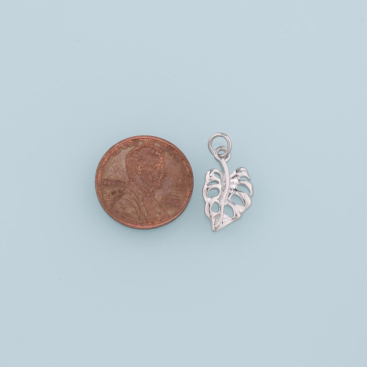 Gold Leaf Charms,18K Gold Filled Leaf Pendant,Silver Leaf Charm Bracelet Necklace for DIY Jewelry Making Supply