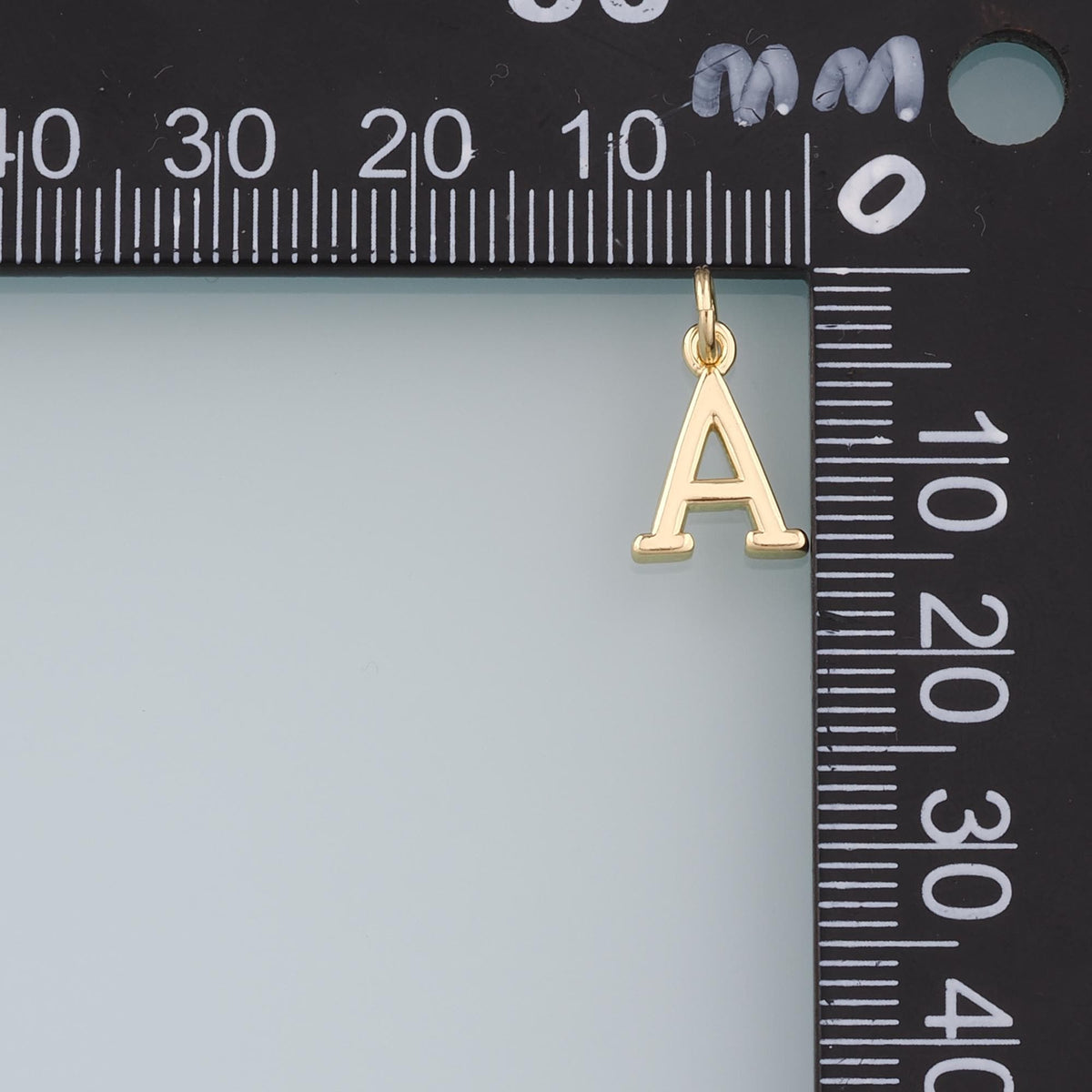 Gold letter Charms,18K Gold Filled Greek Alphabet letter Pendant,Pearl Charm Bracelet Necklace for DIY Jewelry Making Supply