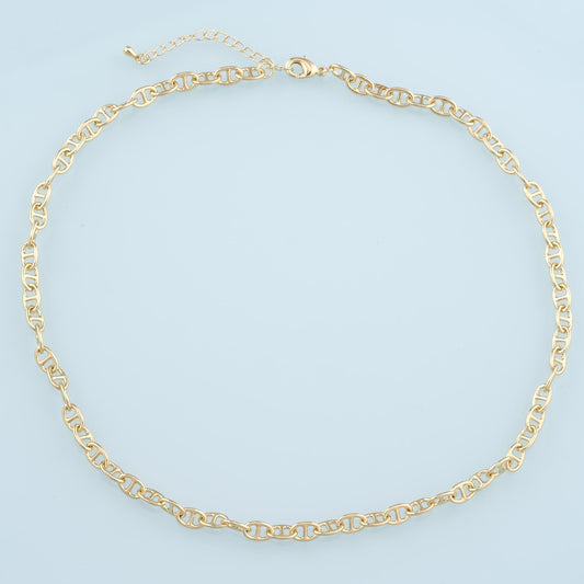 Gold Oval chain,18K Gold Filled Oval for Necklace Bracelet DIY Jewelry Making Supply
