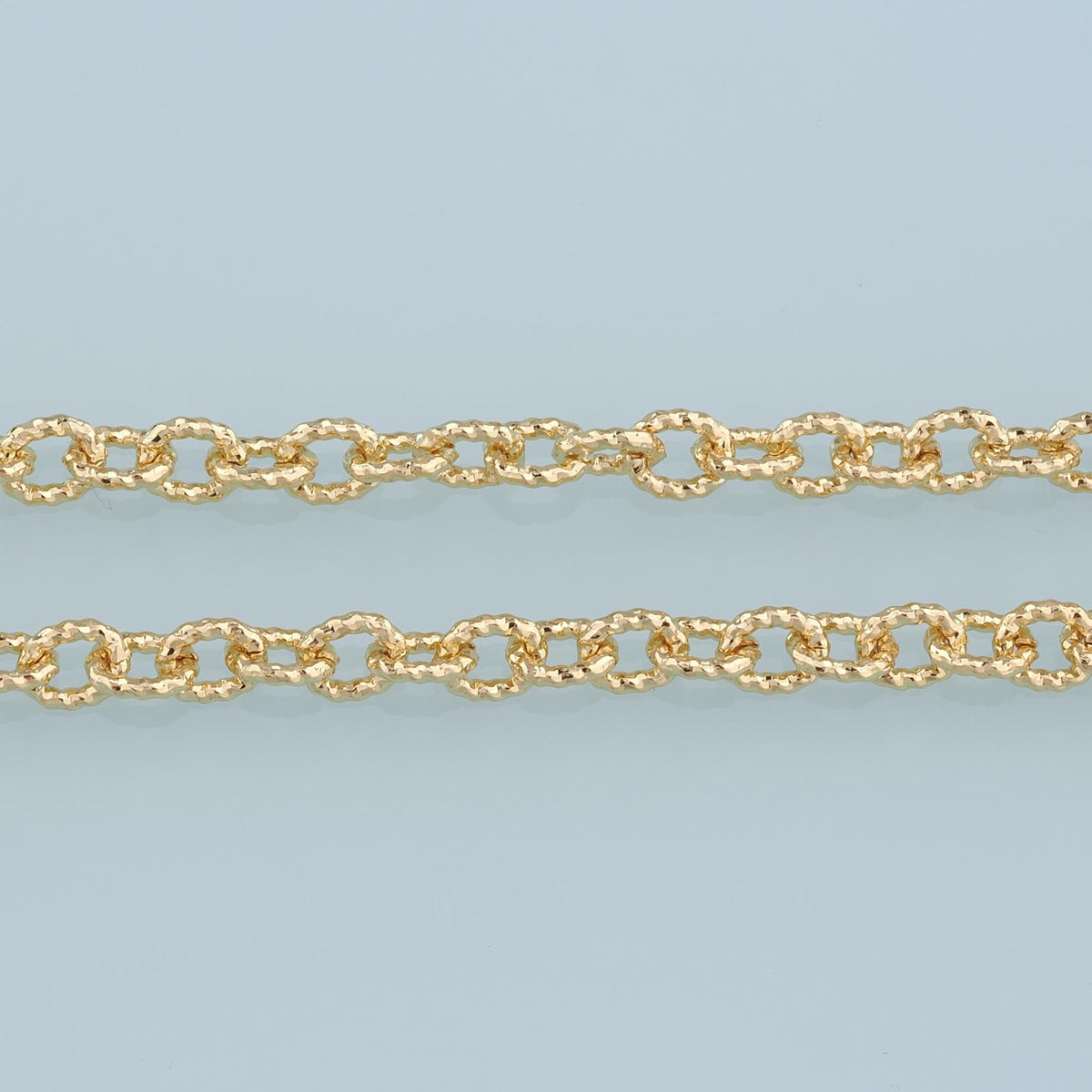 Gold Oval Chain,18K Gold Filled Oval paper clip Chain for Necklace Bracelet DIY Jewelry Making Supply