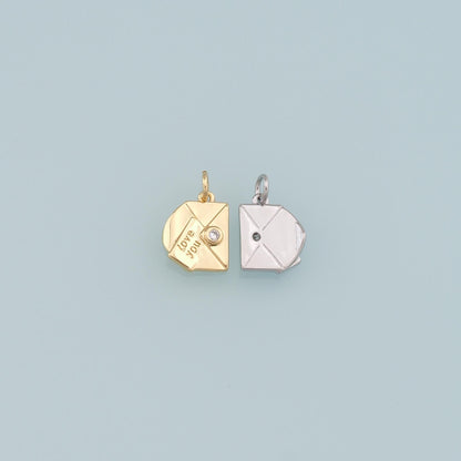 Gold Letter Charms,18K Gold Filled Love Pendant,Cute Letter Charm Bracelet Necklace for DIY Jewelry Making Supply