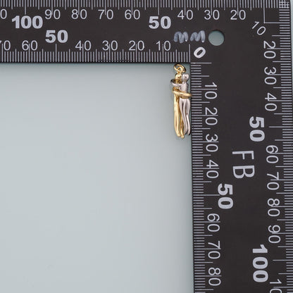Hugging Couple Charms,18K Gold Filled Dancing Hugging Pendant,Soulmate Charm Bracelet Necklace for DIY Jewelry Making Supply