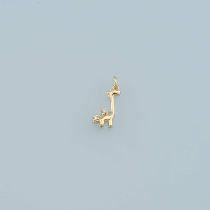 18K Gold Filled Enamel Charm Pendant for Jewelry Making