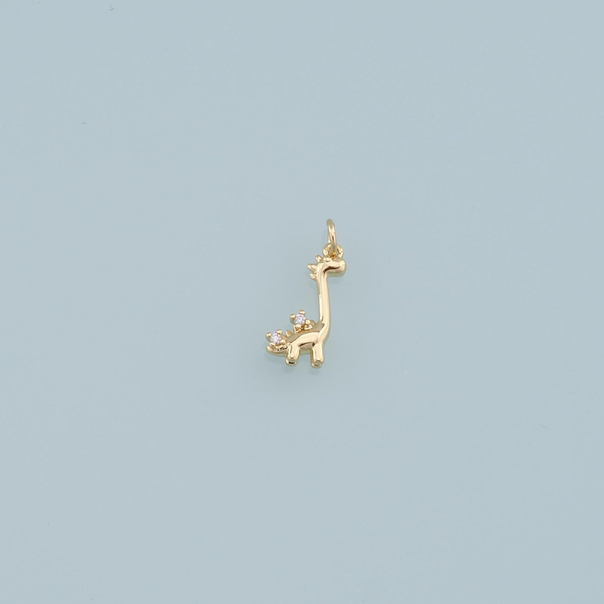 Cute Giraffe Charms,18K Gold Filled Enamel Giraffe Pendant,Kawaii Charm Bracelet Necklace for DIY Jewelry Making Supply