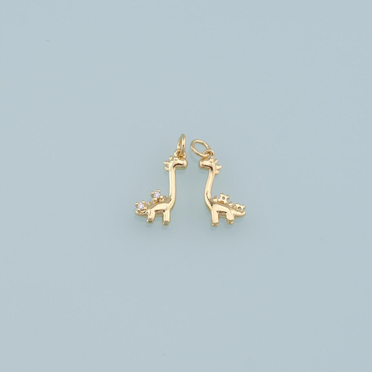 18K Gold Filled Enamel Charm Pendant for Jewelry Making