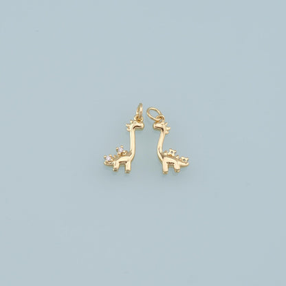 18K Gold Filled Enamel Charm Pendant for Jewelry Making