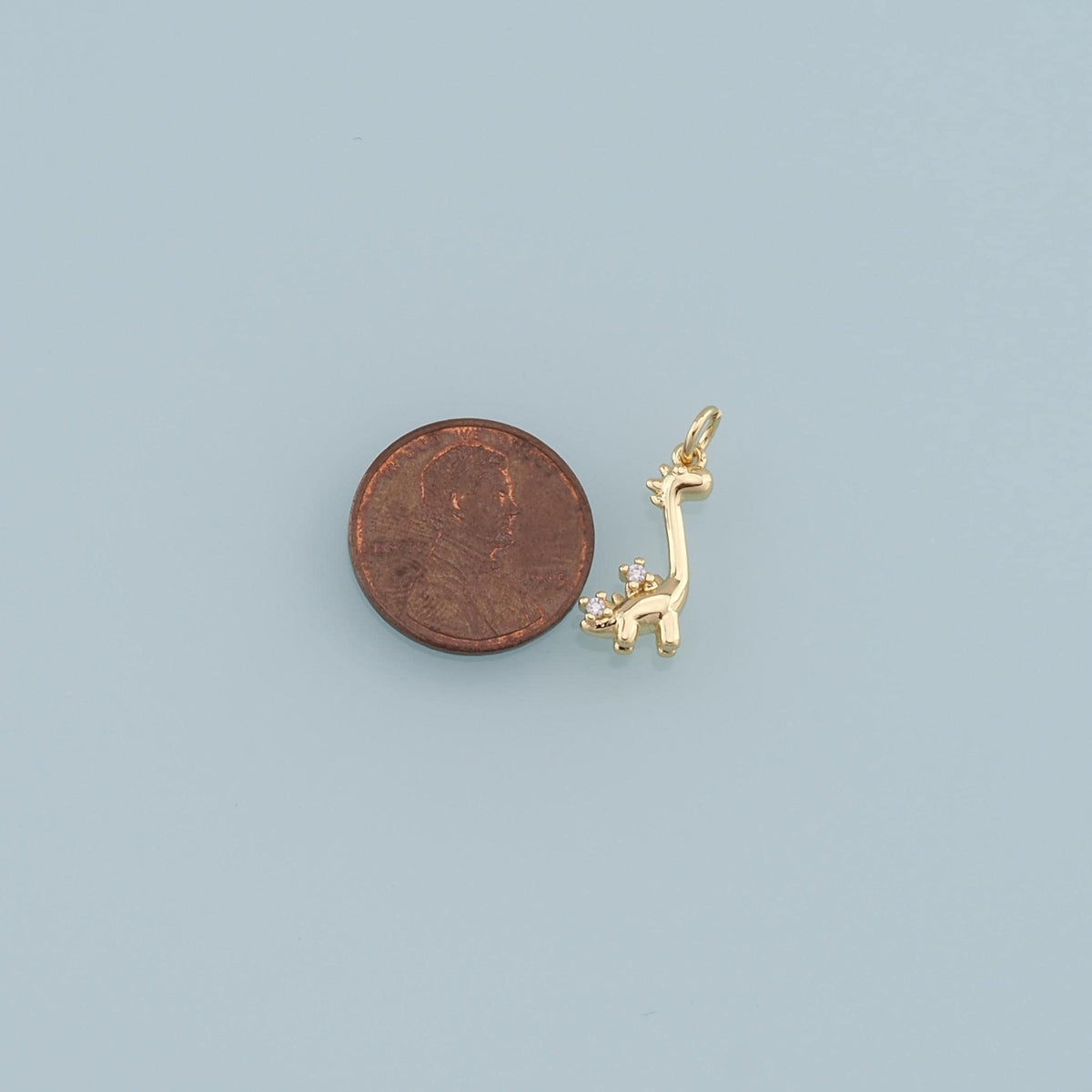 Cute Giraffe Charms,18K Gold Filled Enamel Giraffe Pendant,Kawaii Charm Bracelet Necklace for DIY Jewelry Making Supply