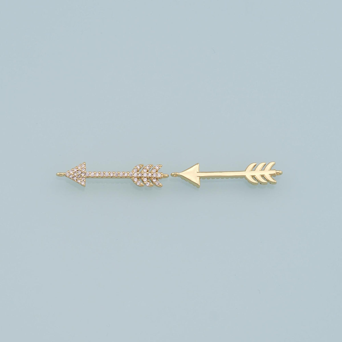 Gold Arrow Charms,18K Gold Filled Arrow Pendant,Arrow Charm Bracelet Necklace for DIY Jewelry Making Supply