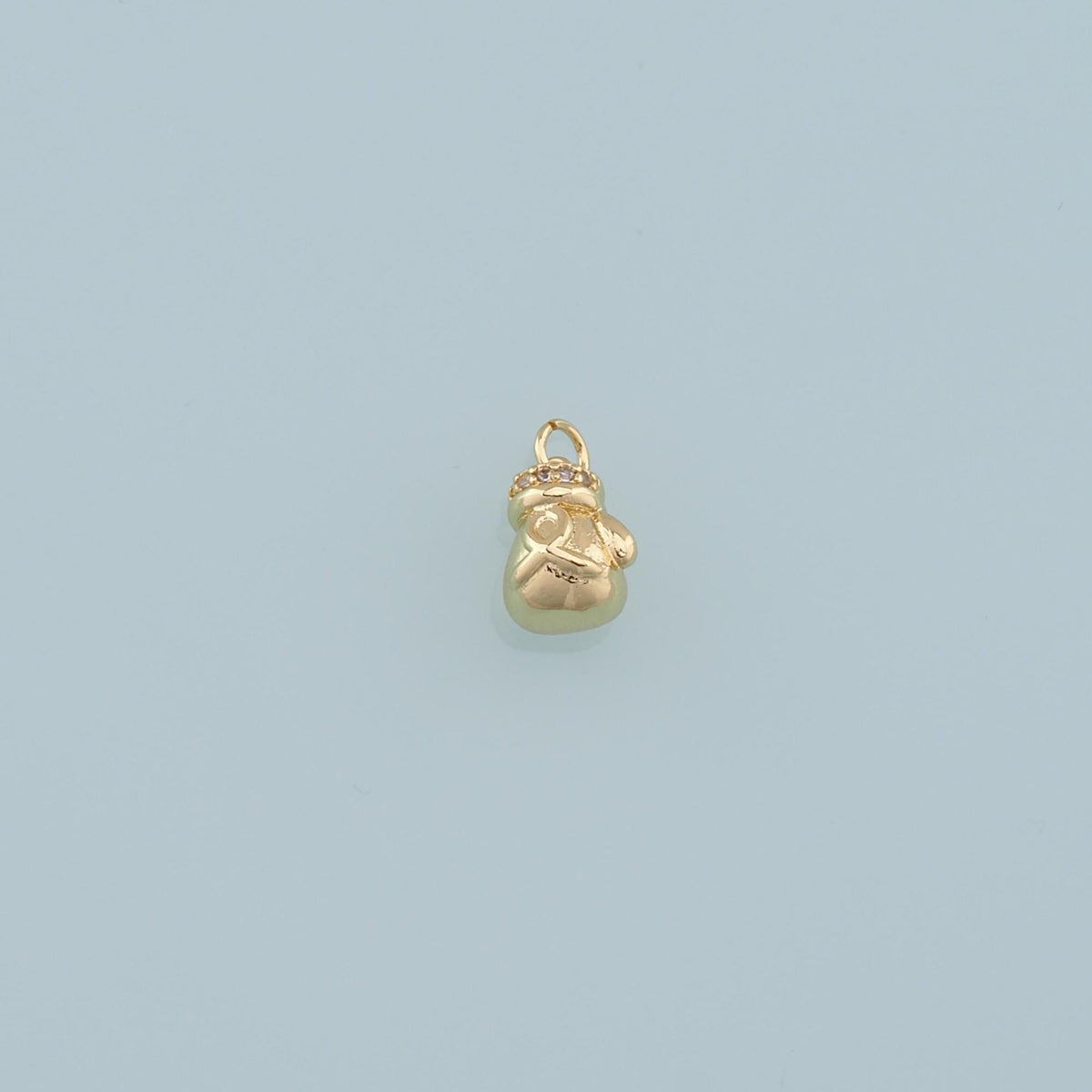 18K Gold Filled Love Charm Pendant for Jewelry Making
