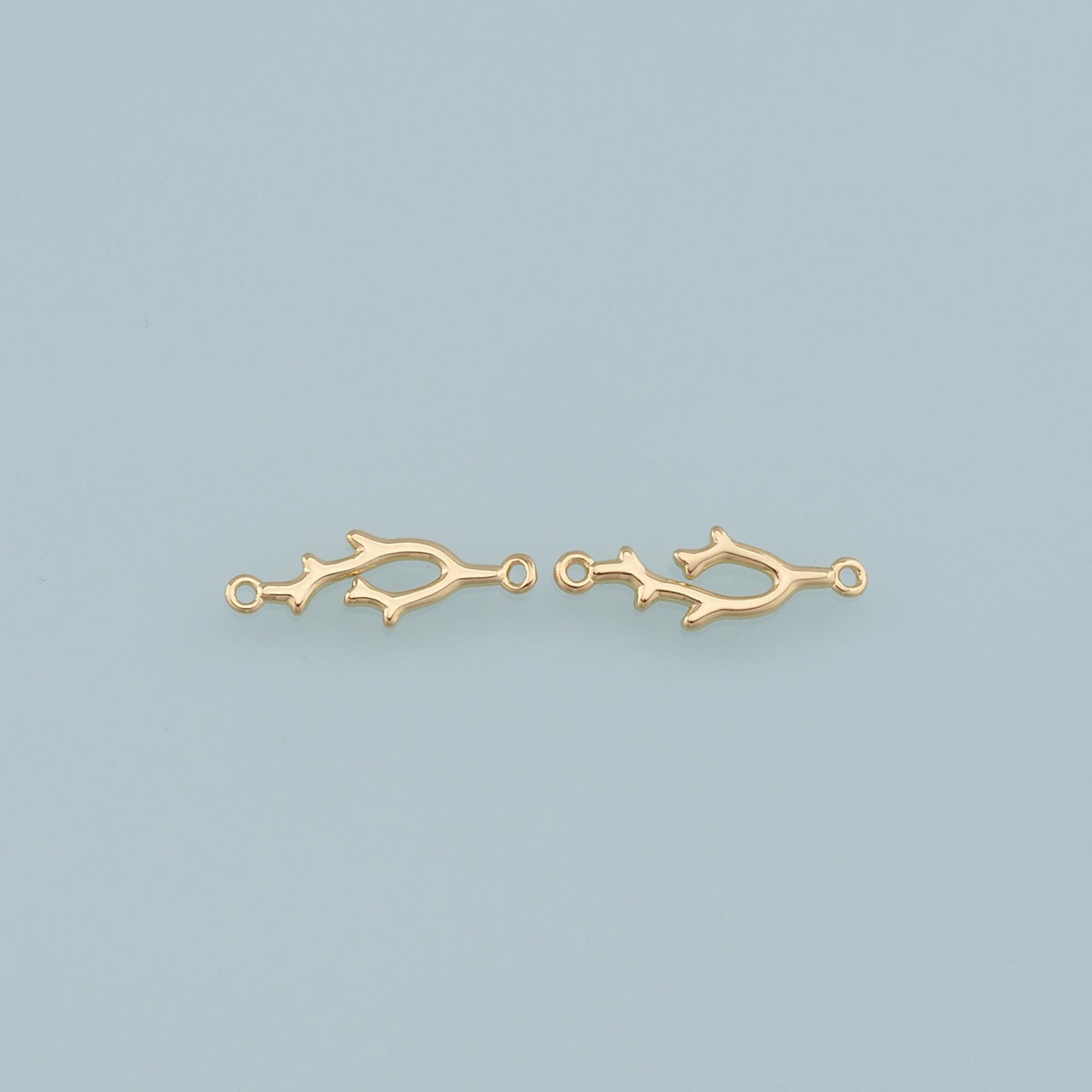 Gold Branches Charms,18K Gold Filled Branches Pendant,Branches Charm Bracelet Necklace for DIY Jewelry Making Supply