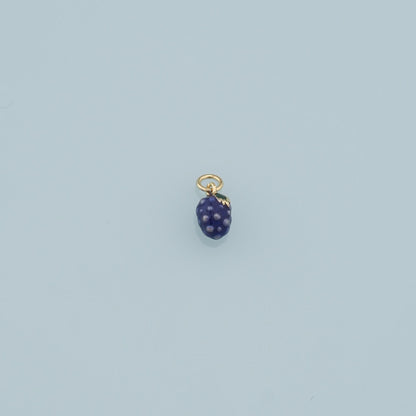 Gold Grape Charms,18K Gold Filled Grape Pendant,Fruit Charm Bracelet Necklace for DIY Jewelry Making Supply