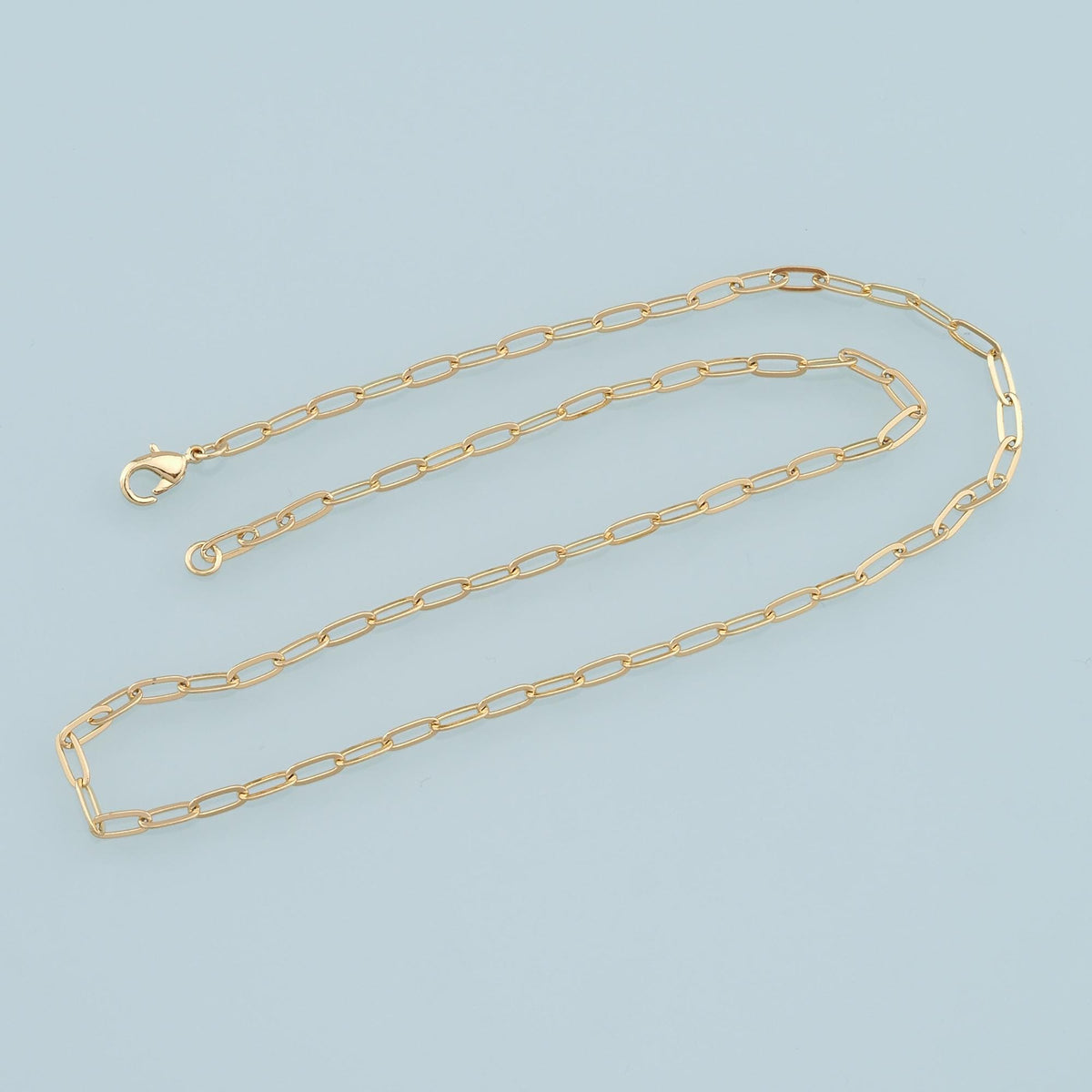 18K Gold Filled Oval Oval Chain 2 in, 16 in for Jewelry Making