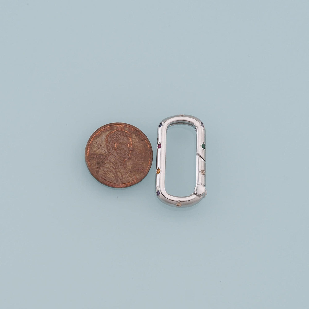 18K Gold Filled Oval Carabiner Clasp,Buckle Clasp,Carabiner Screw Clasp,Turnbuckle,for DIY Jewelry