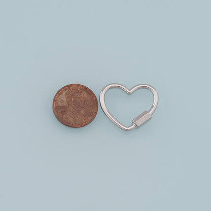 18K Gold Filled Heart Clasp for Jewelry Making