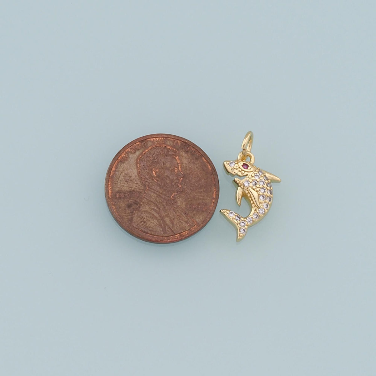 Gold shark Charms,18K Gold Filled shark Pendant,Silver shark Charm Bracelet Necklace for DIY Jewelry Making Supply