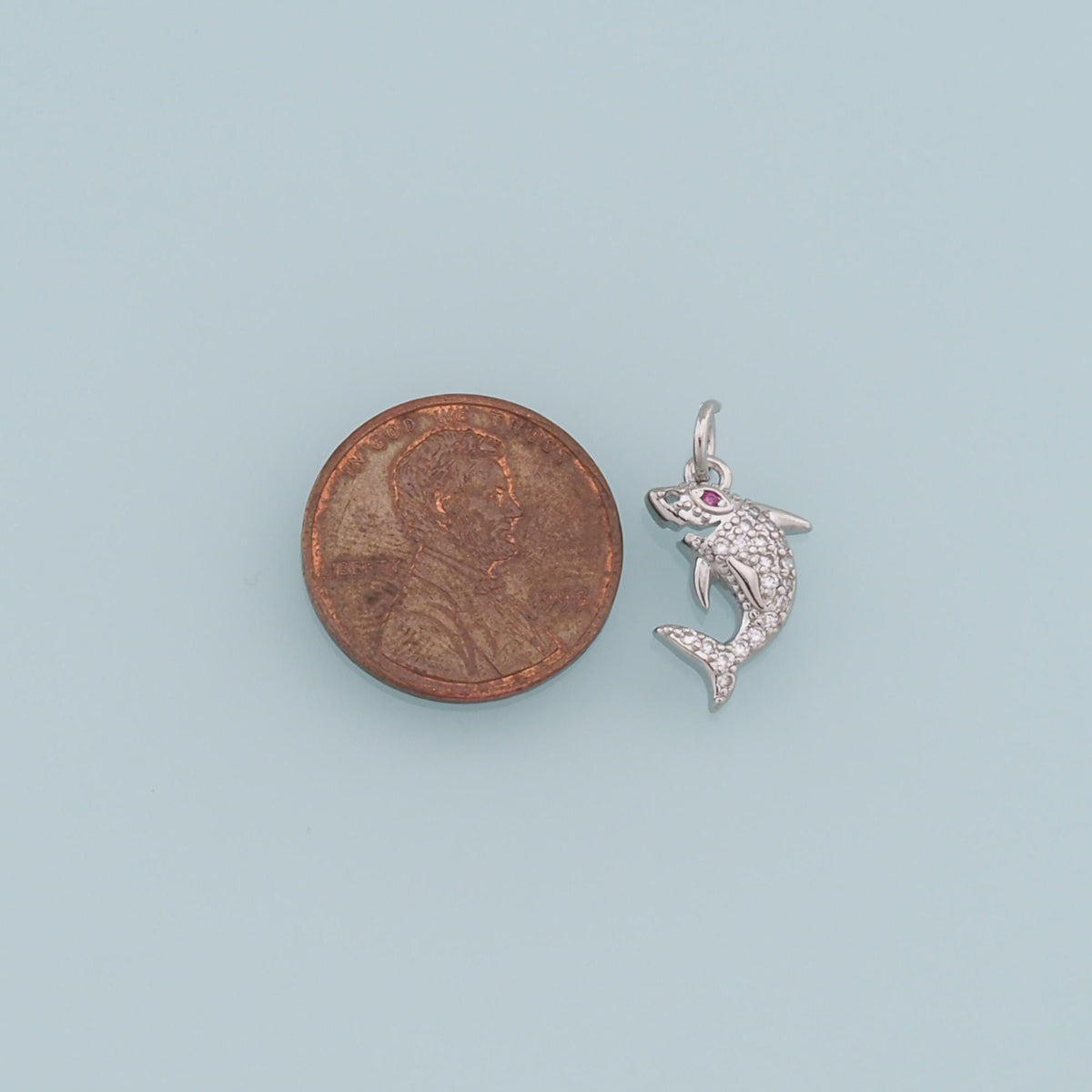 Gold shark Charms,18K Gold Filled shark Pendant,Silver shark Charm Bracelet Necklace for DIY Jewelry Making Supply