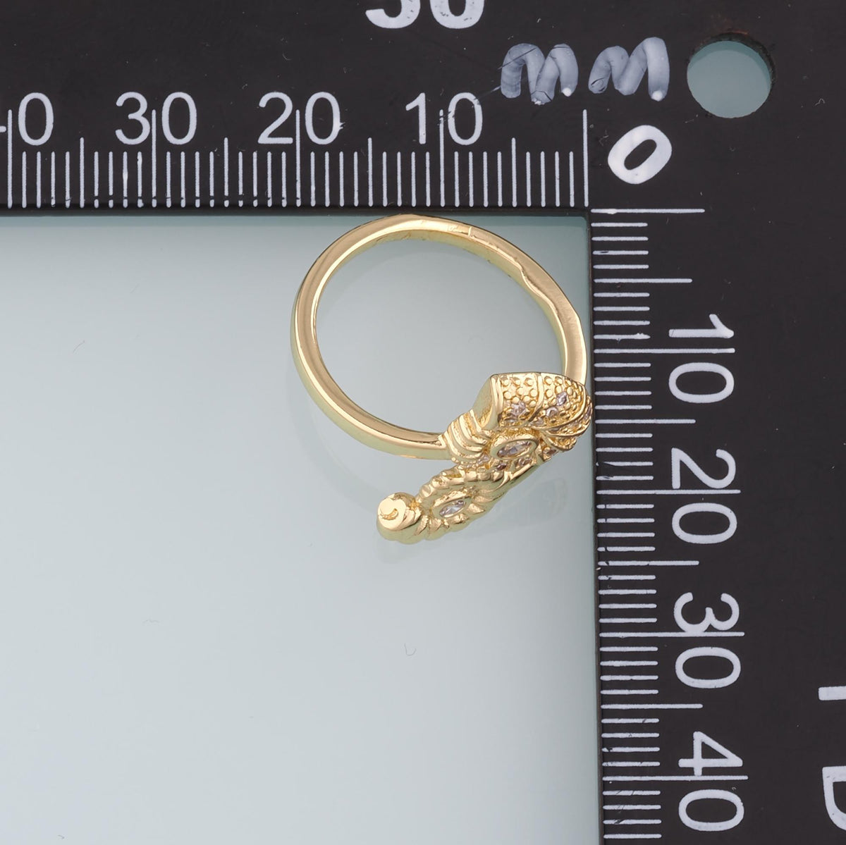 18K Gold Filled Shell CZ Jewelry Component
