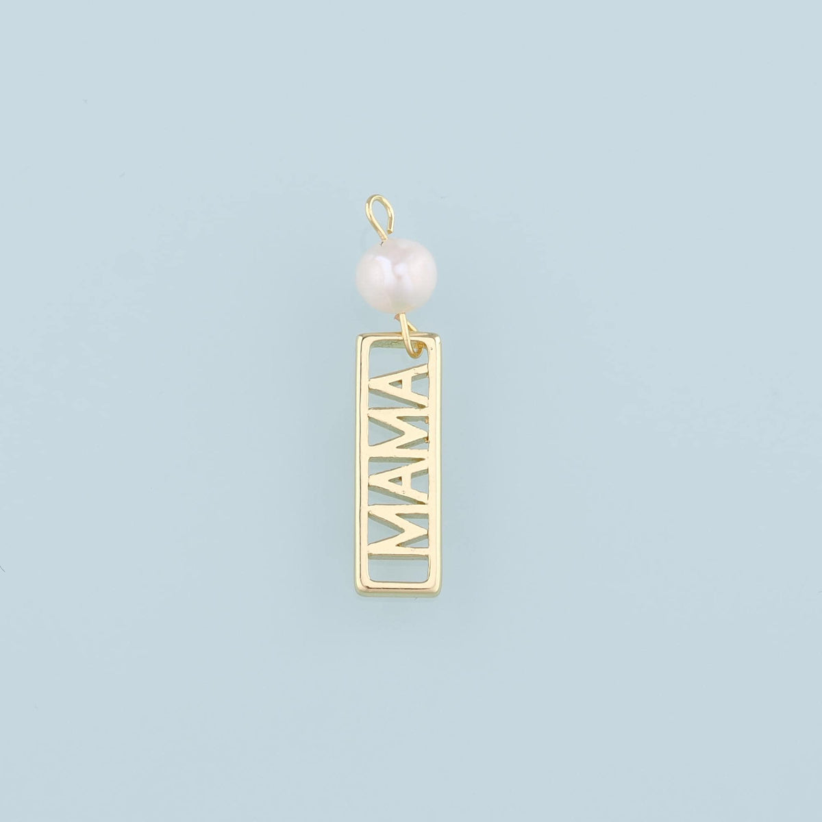 18K Gold Filled Pearl Charm Pendant for Jewelry Making