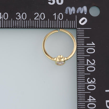 Gold Turtle Ring,18K Gold Filled CZ Micro Pave Turtle Ring,Classic Little Turtle jewelry