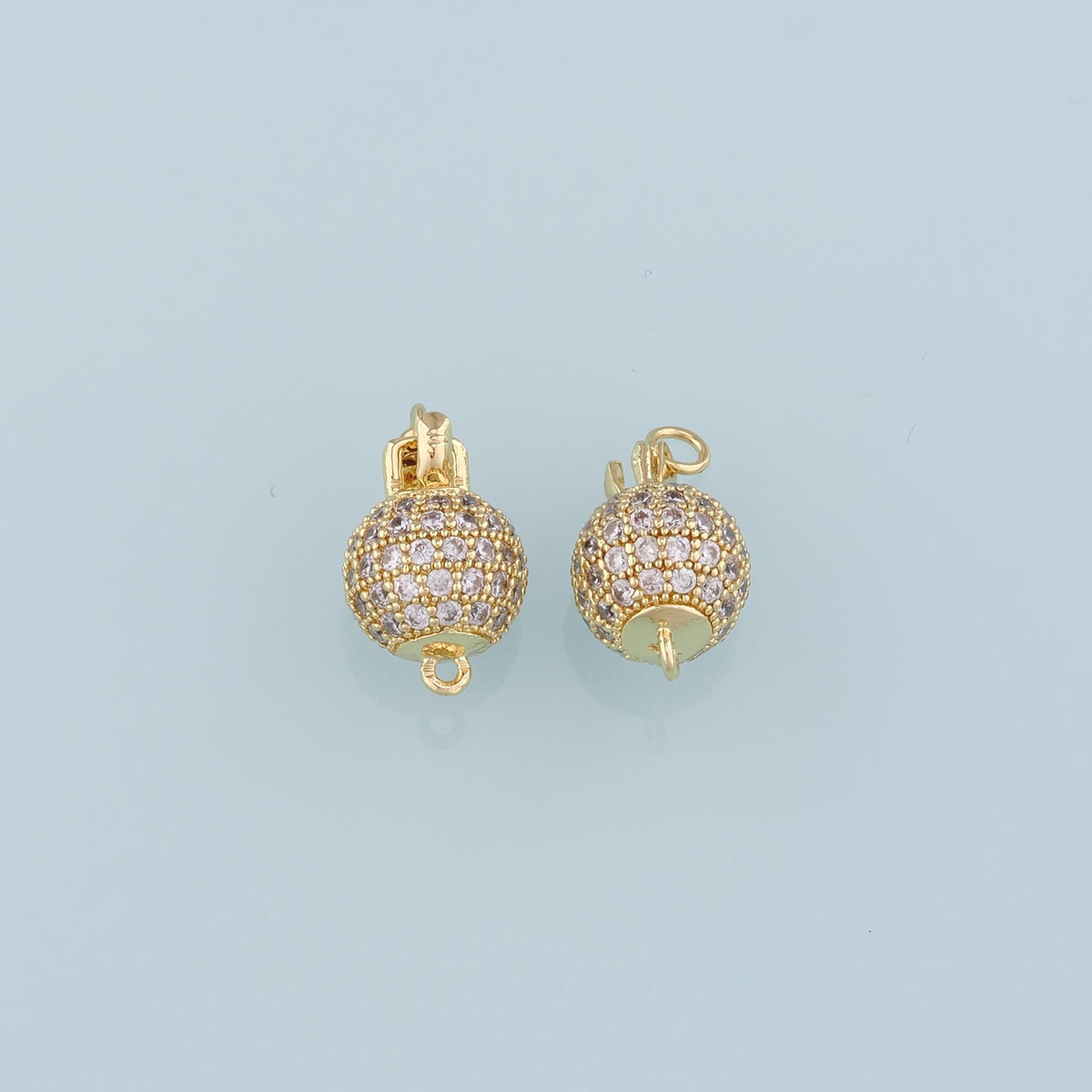 Gold Connector charm,18K Gold Filled Grenade Pendant,CZ Micro Pave Grenade Charm Bracelet Necklace for DIY Jewelry Making Sup