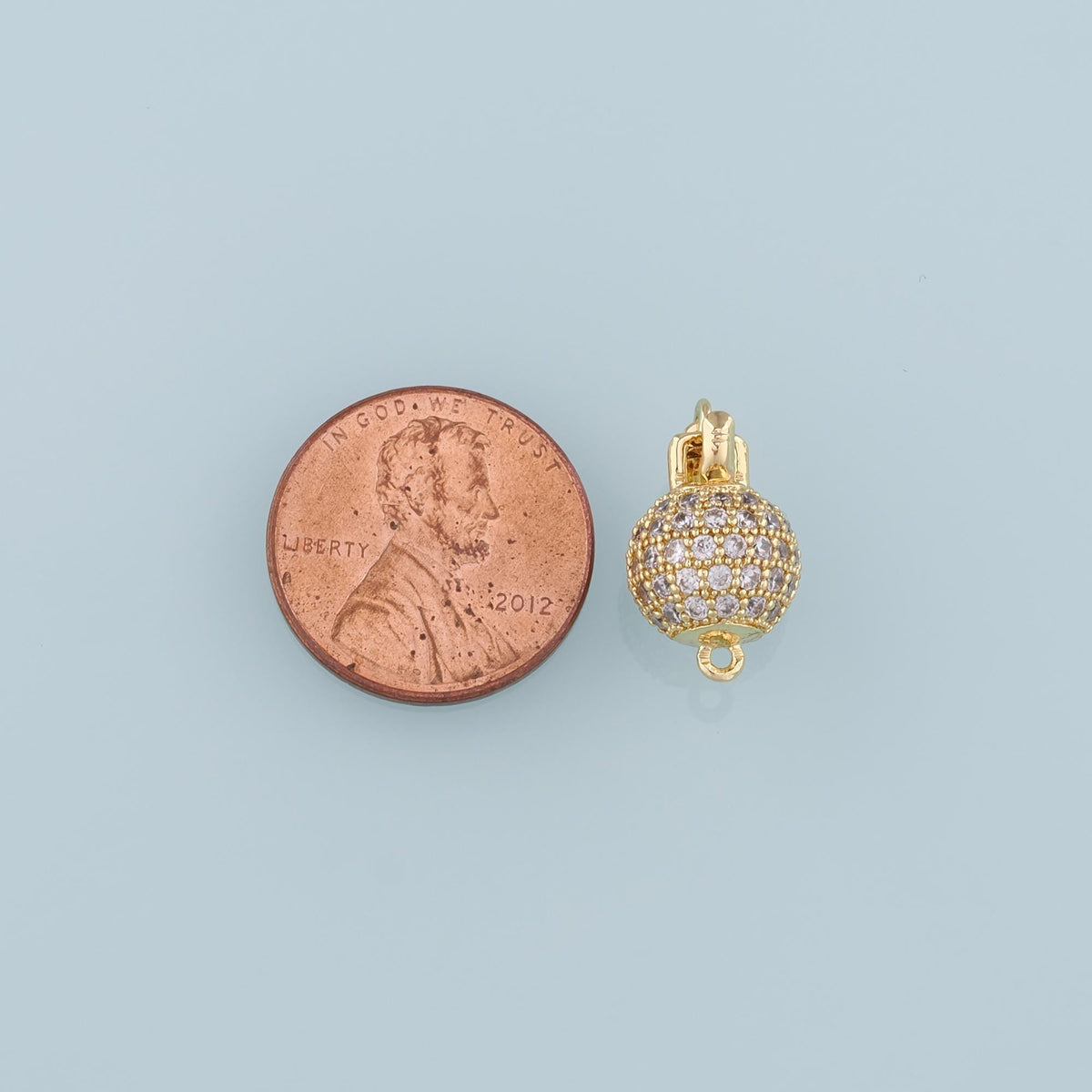 Gold Connector charm,18K Gold Filled Grenade Pendant,CZ Micro Pave Grenade Charm Bracelet Necklace for DIY Jewelry Making Sup