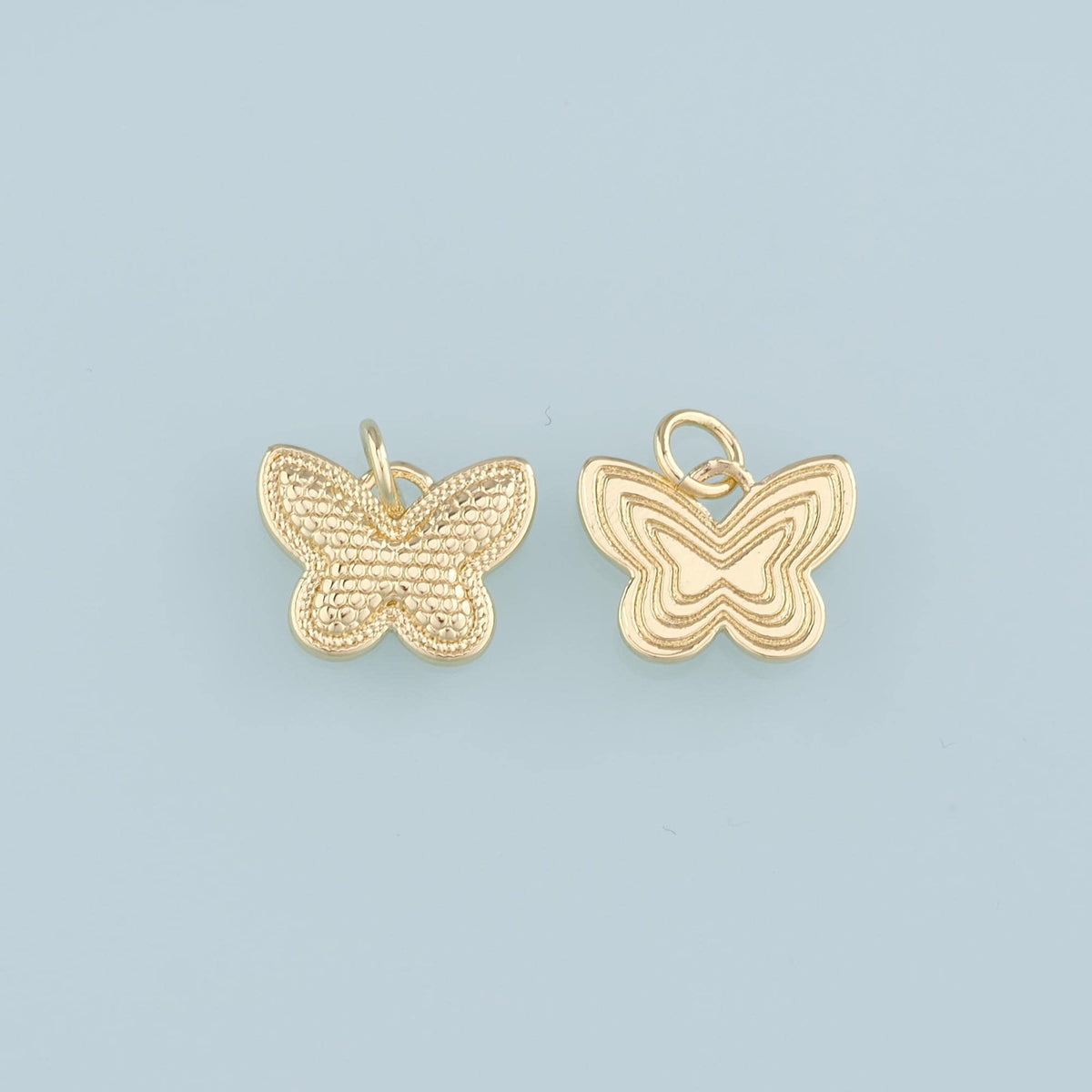 18K Gold Filled Butterfly Charm Pendant for Jewelry Making