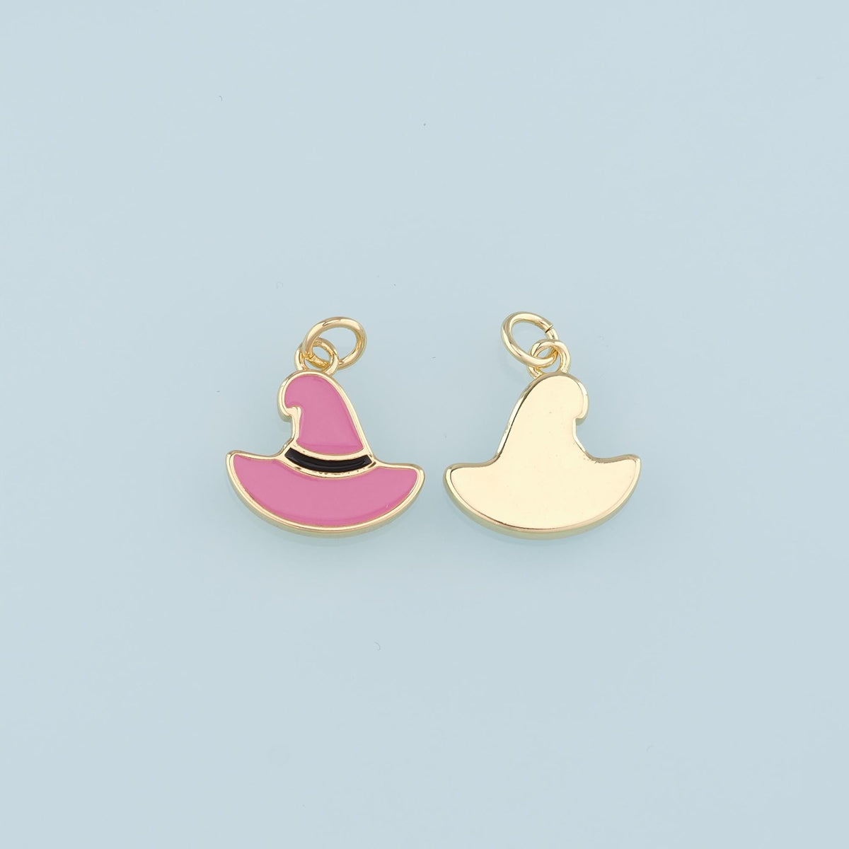 18K Gold Filled Enamel Charm Pendant for Jewelry Making
