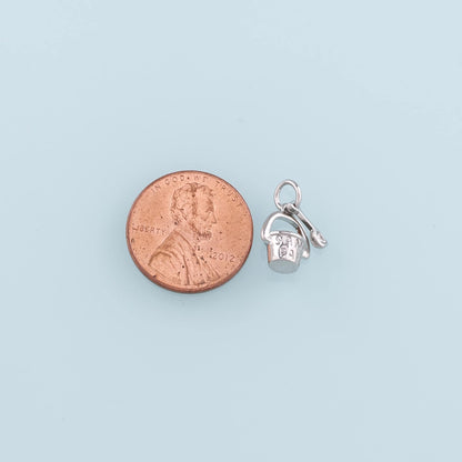 18K Gold Filled Bucket and spade Pendant,Shovel Charm Bracelet Necklace for DIY Jewelry Making Supply