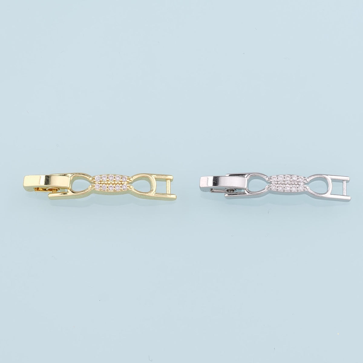 Gold Rectangle Charms,18K Gold Filled CZ rectangle Pendant,Strip crystal Charm Bracelet Necklace for DIY Jewelry Making Suppl