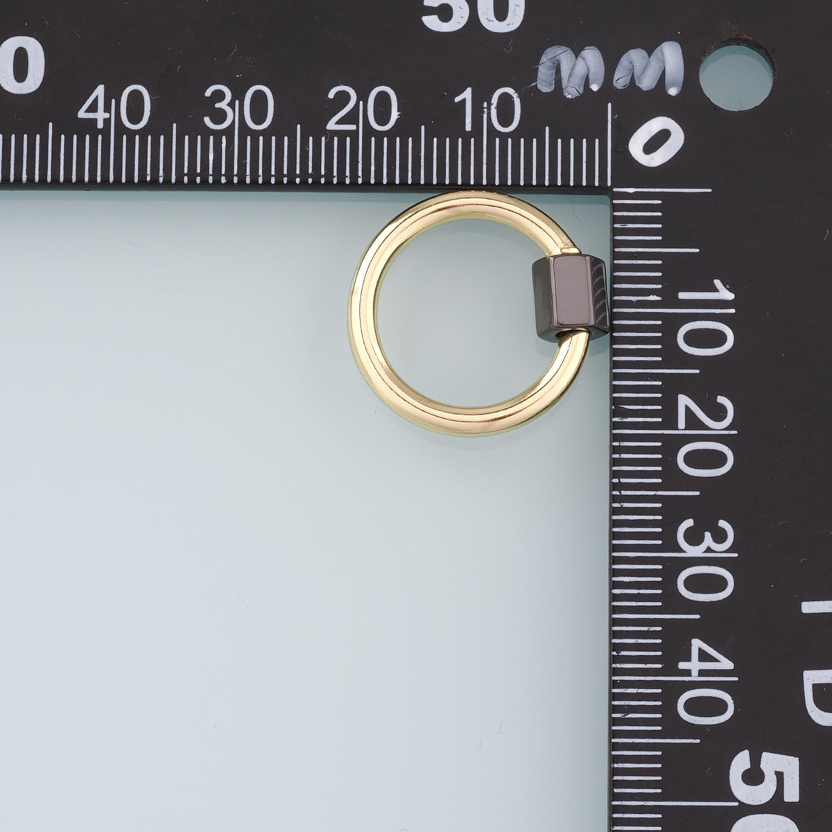 18K Gold Filled Round Carabiner Clasp,Buckle Clasp,Carabiner Screw Clasp,Turnbuckle for DIY Jewelry