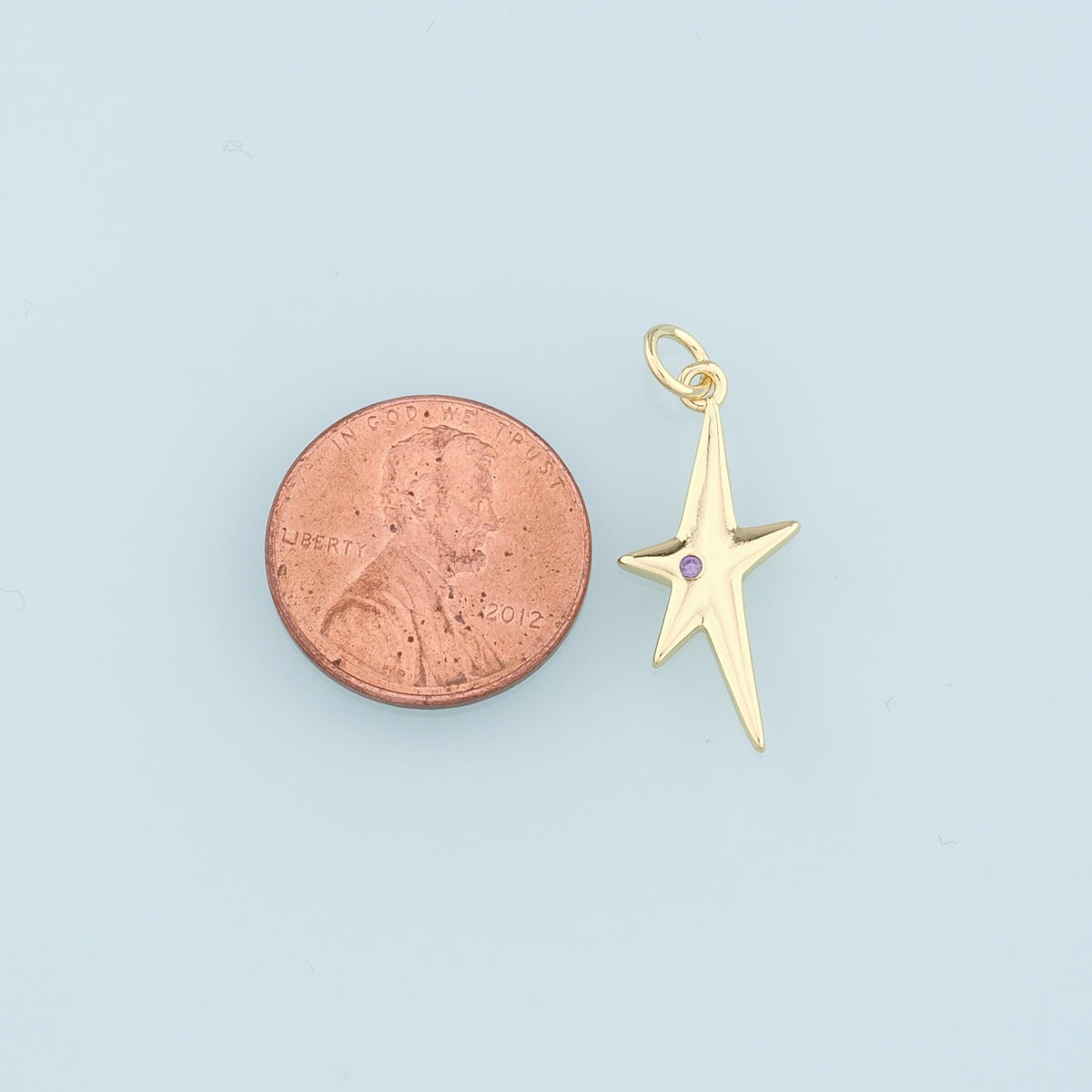 Gold Star Charm,18K Gold Filled Star Pendant,Celestial Charm Bracelet Necklace for DIY Jewelry Making Supply