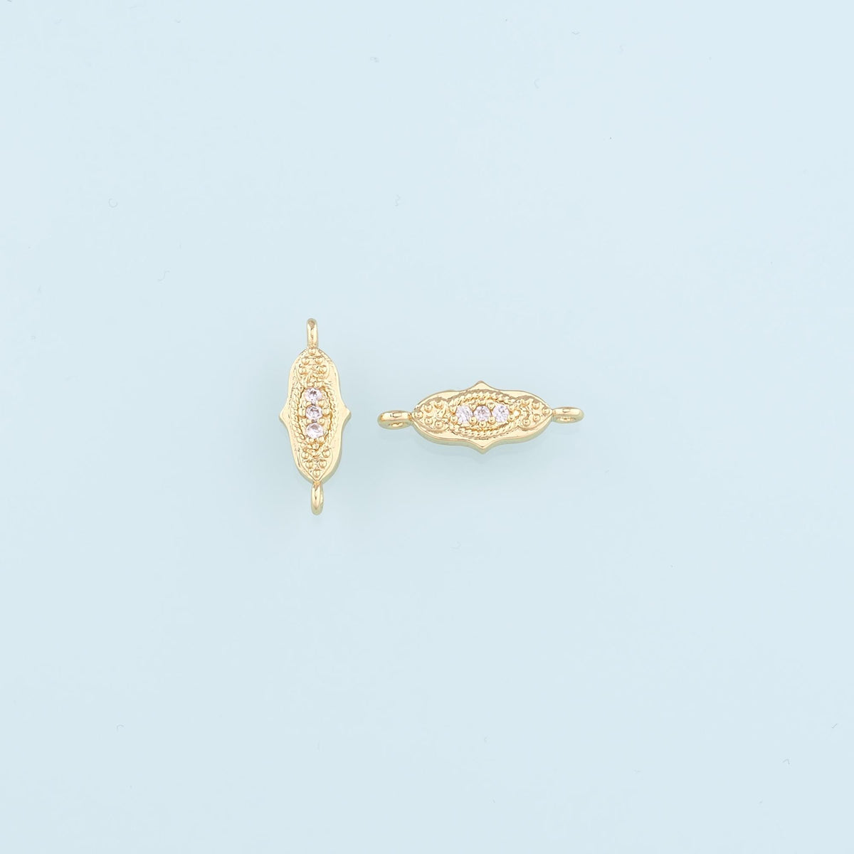 Gold Connector Charm,18K Gold Filled Hamsa Hand Pendant,CZ Micro Pave Hamsa Charm Necklace for DIY Jewelry Making Supply