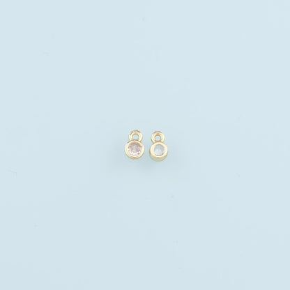 18K Gold Filled Heart Charm Pendant for Jewelry Making