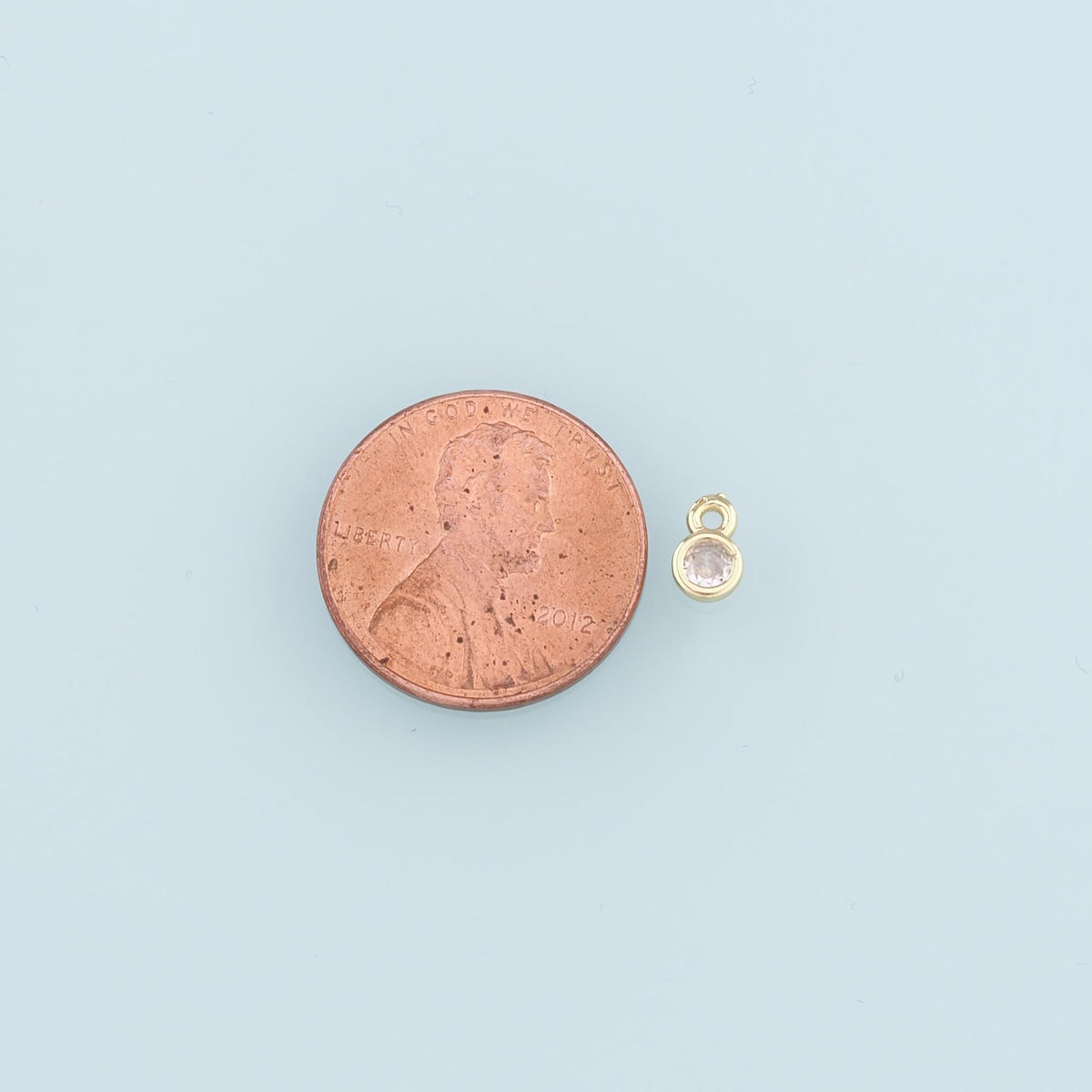 18K Gold Filled Heart Charm Pendant for Jewelry Making