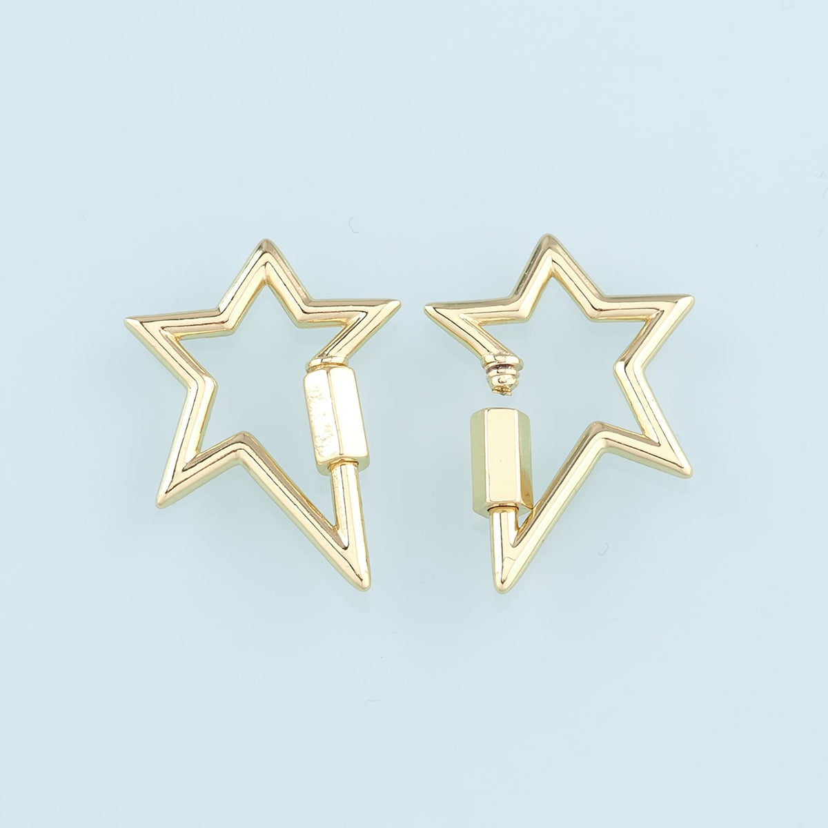 18K Gold Filled Star Clasp for Jewelry Making
