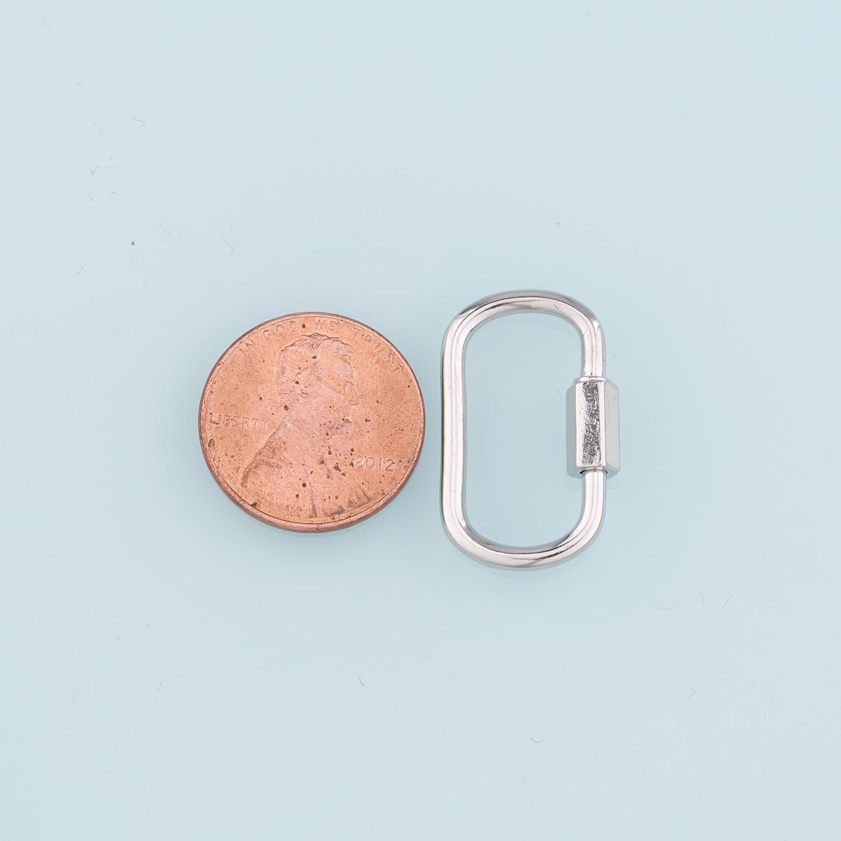 18K Gold Filled Oval Carabiner Clasp,Buckle Clasp,Carabiner Screw Clasp,Turnbuckle for DIY Jewelry