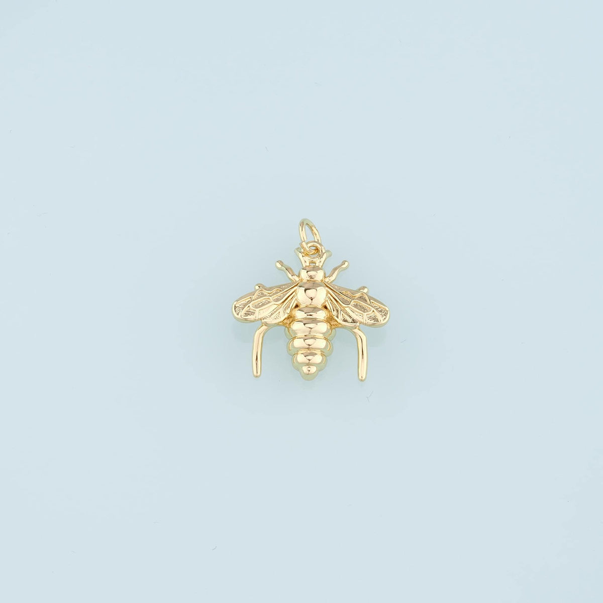 Gold Bee Charms,18K Gold Filled Bee Pendant,Bee Charm Bracelet Necklace for DIY Jewelry Making Supply