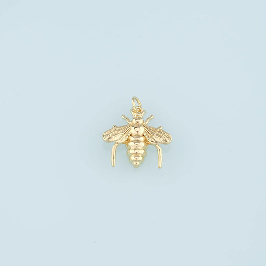 Gold Bee Charms,18K Gold Filled Bee Pendant,Bee Charm Bracelet Necklace for DIY Jewelry Making Supply