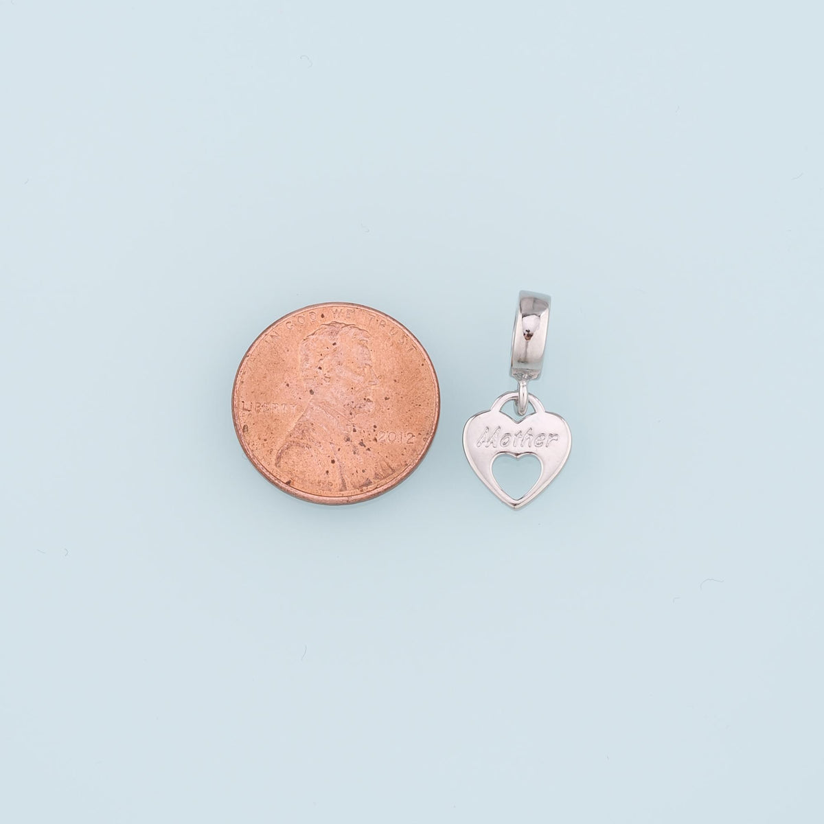 18K Gold Filled Heart Charm Pendant for Jewelry Making