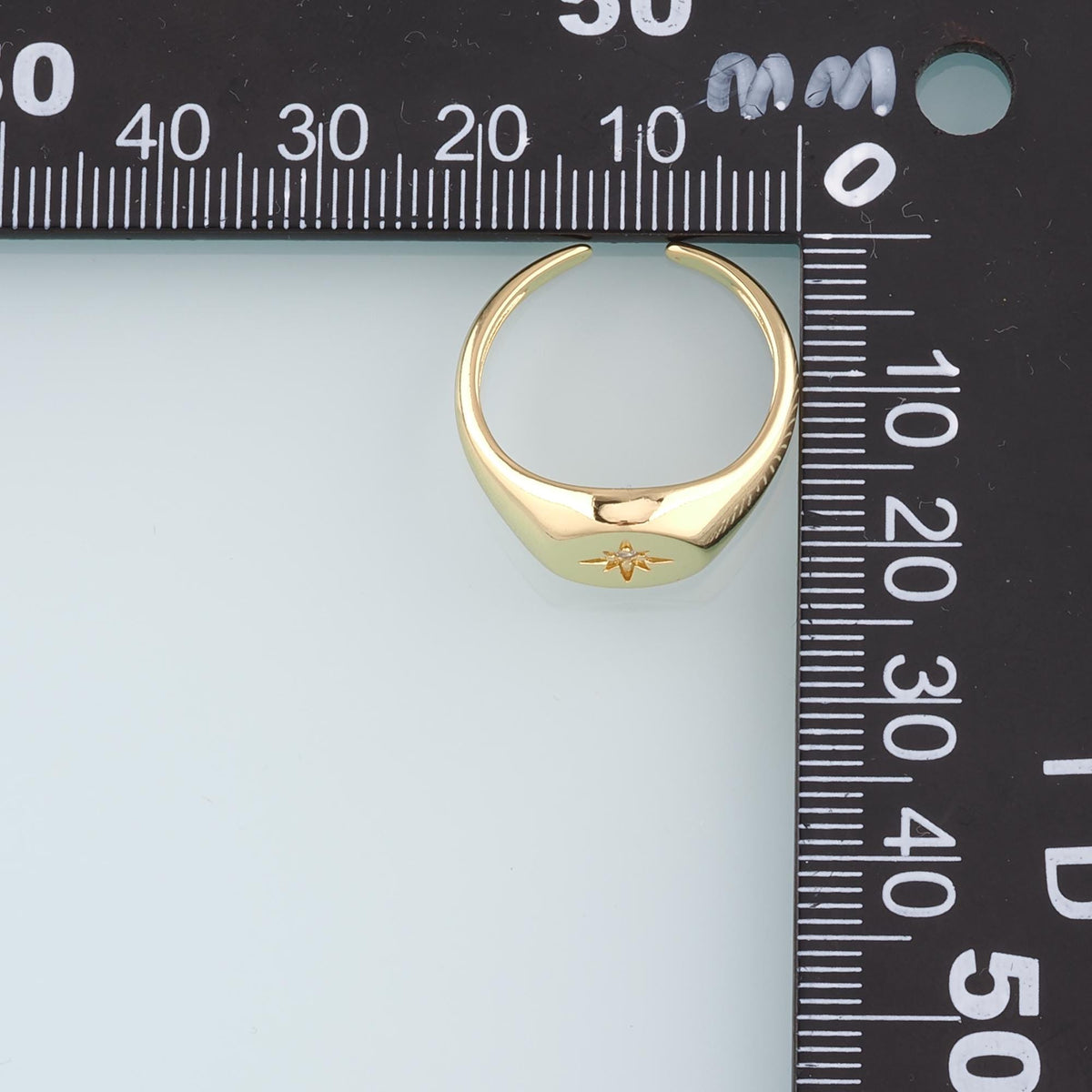 Gold Star Ring,18K Gold Filled CZ Celestial Ring,Classic Little Star jewelry