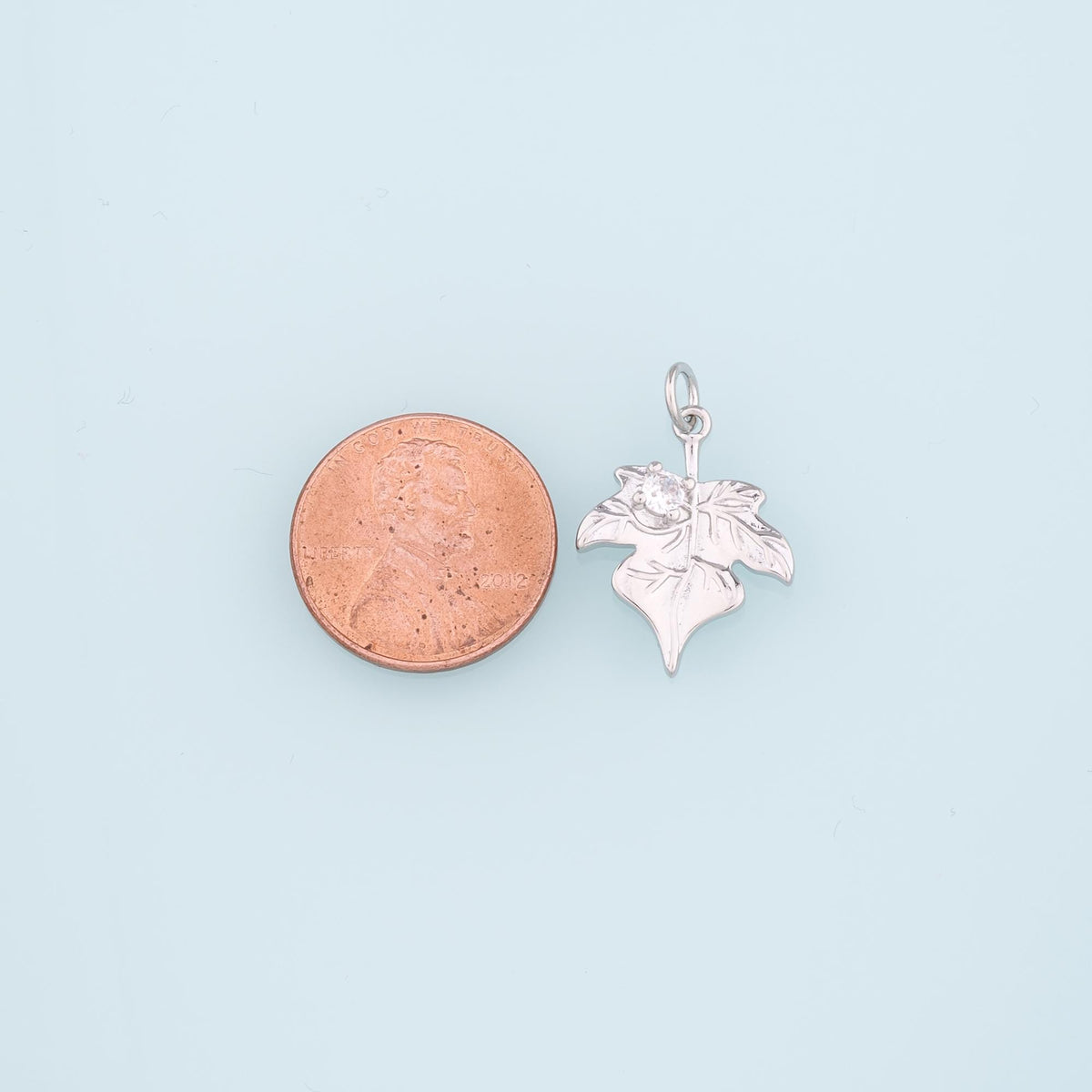 Gold Maple Leaf Charms,18K Gold Filled Maple Leaf Pendant,CZ Maple Leaf Charm Bracelet Necklace for DIY Jewelry Making Supply