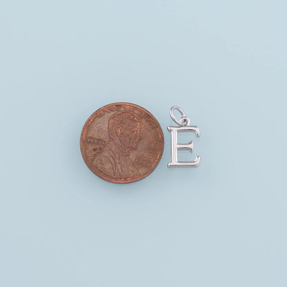 Gold letter Charms,18K Gold Filled Greek Alphabet letter Pendant,Pearl Charm Bracelet Necklace for DIY Jewelry Making Supply