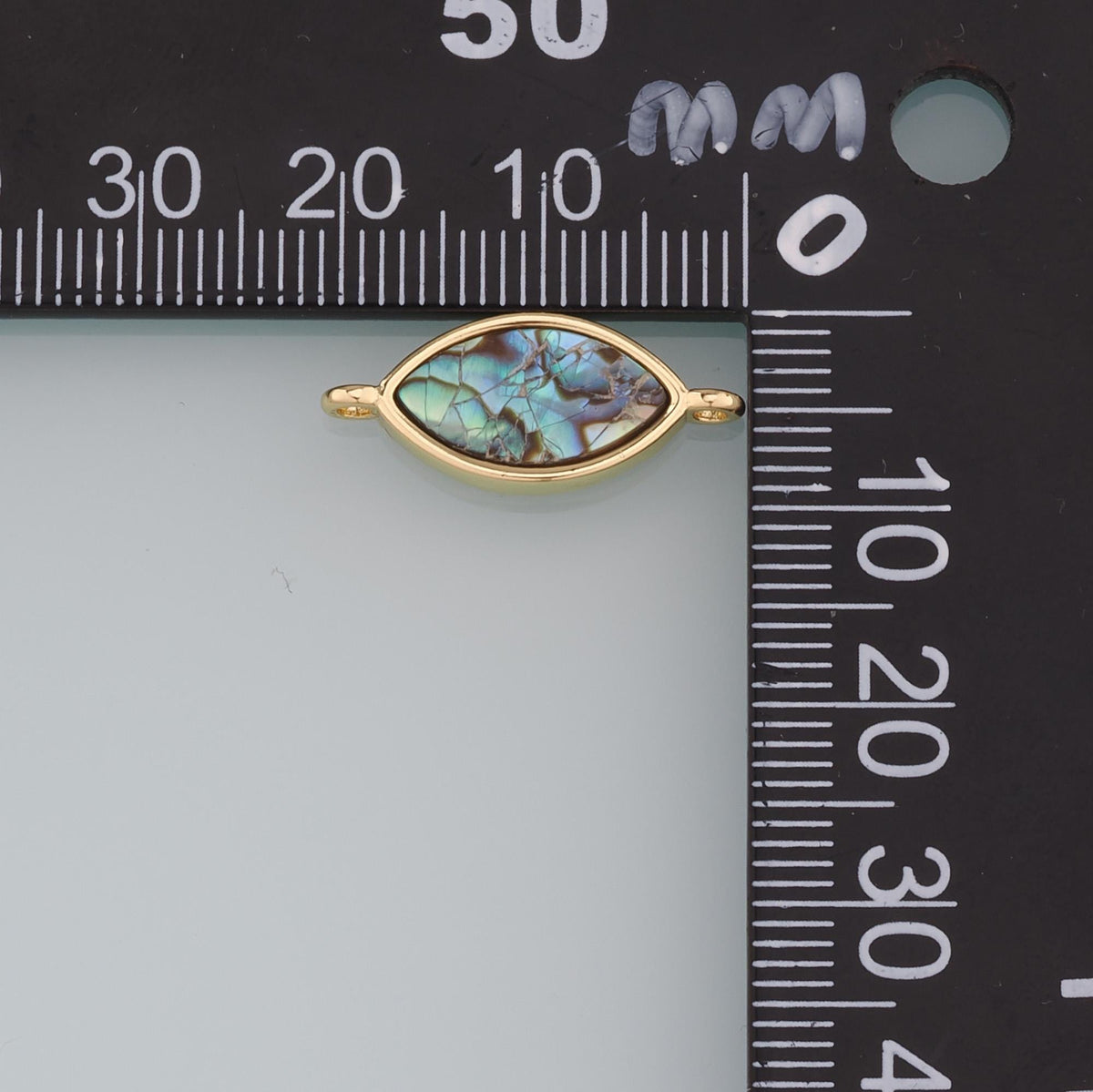Gold Connector Charm,18K Gold Filled Evil Eye Pendant,Evil Eye Charm Bracelet Necklace for DIY Jewelry Making Supply