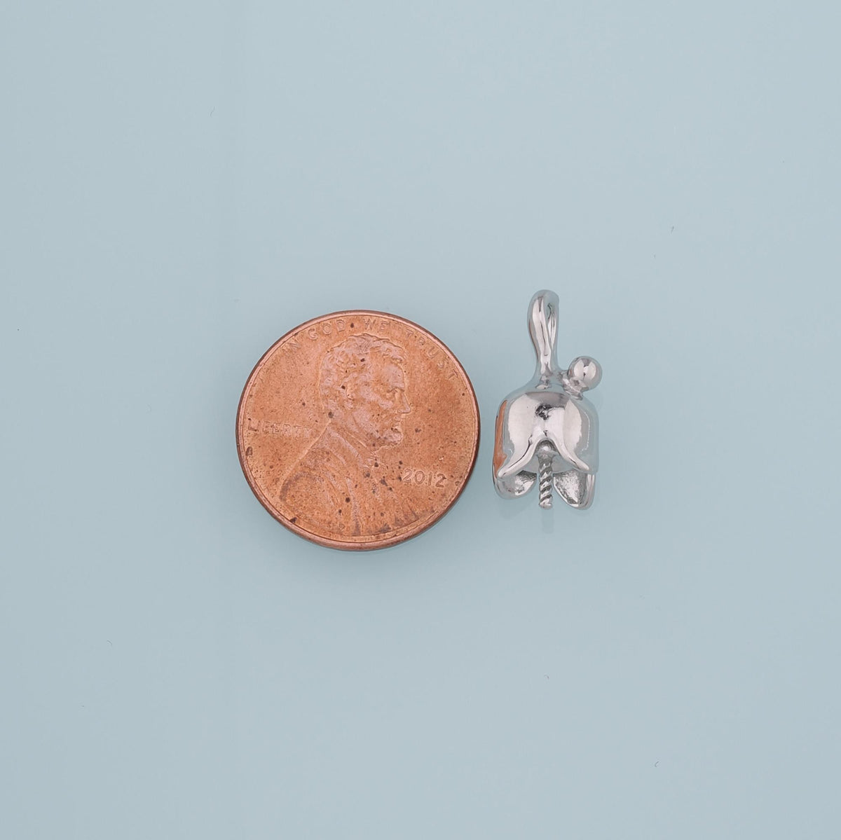 18K Gold Filled Flower Charm Pendant for Jewelry Making