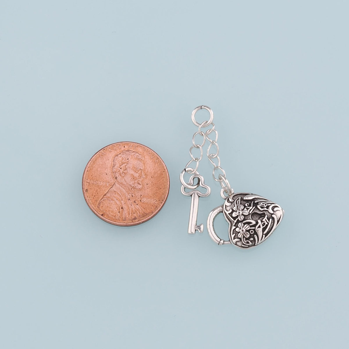18K Gold Filled Heart Charm Pendant for Jewelry Making