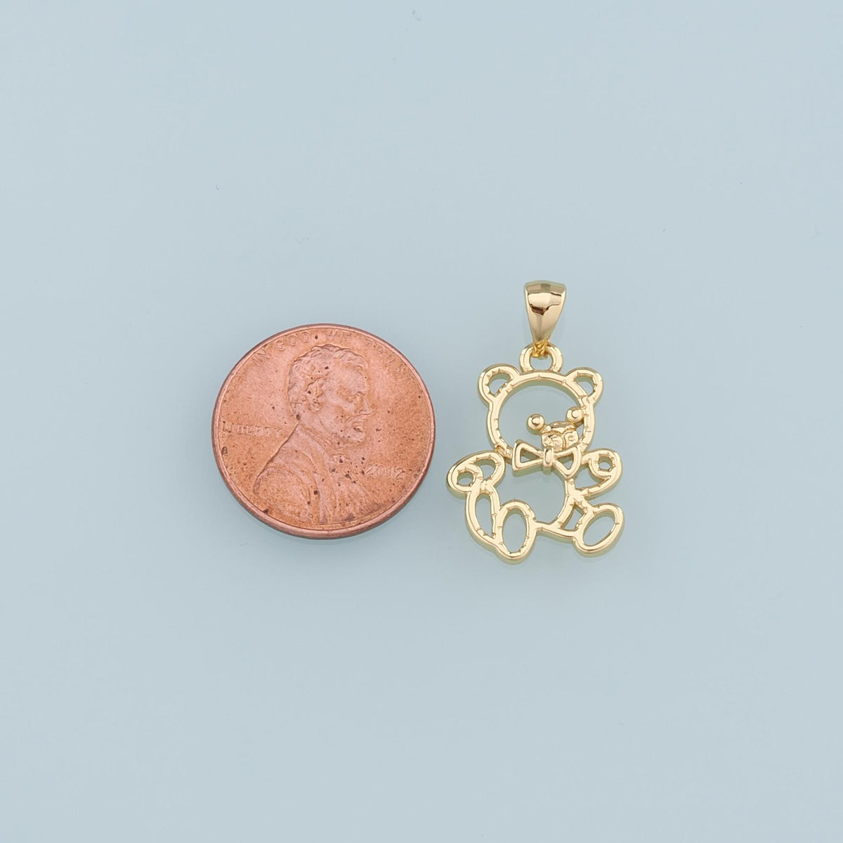 18K Gold Filled Hand Charm Pendant for Jewelry Making