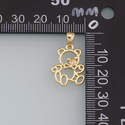 18K Gold Filled Hand Charm Pendant for Jewelry Making